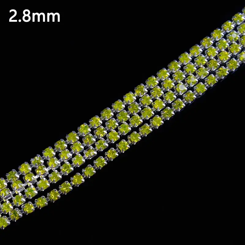 Prajna Rhinestone Applique Crystals Strass For Cloth Chain Trim 2.8 mm Class Thermomix Rhinestones Sewn DIY Craft Z | Дом и сад