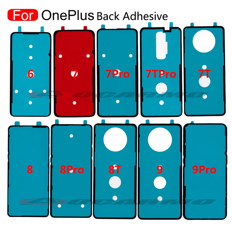 Back Door Battery Cover Adhesive Sticker Glue Tape For OnePlus 6 6T 7 7T 7Pro 9 9r 9RT 8 Pro 1+8 Nord 8T Replacement Part images - 6