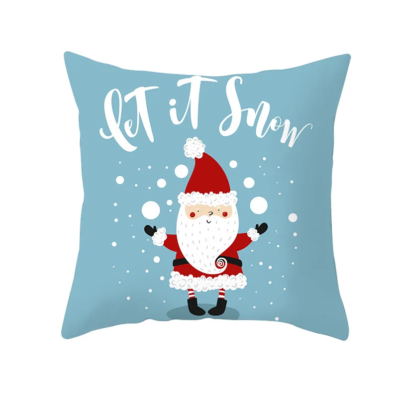 

Christmas Cushion Cover Decorative Sofa Pillow Cover Case Seat Car Home Decor Xmas Pillowcase Christmas Decoration For Home