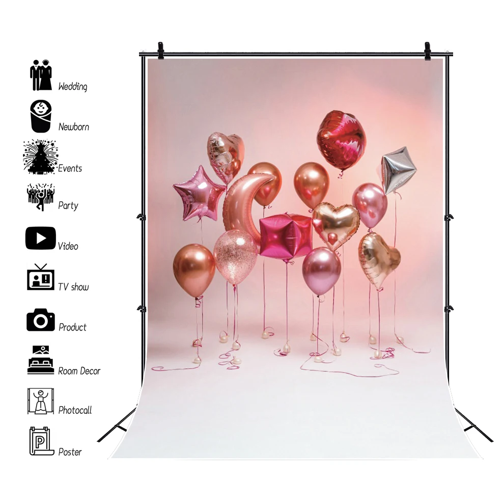 

Фон для студийной фотосъемки с изображением воздушных шаров