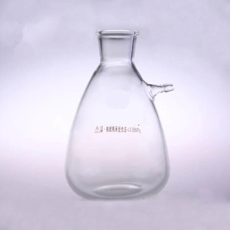 2500ml Glass Buchne Flask with one tube ;Suction Filter Flask;Lab glassware;lab supplies