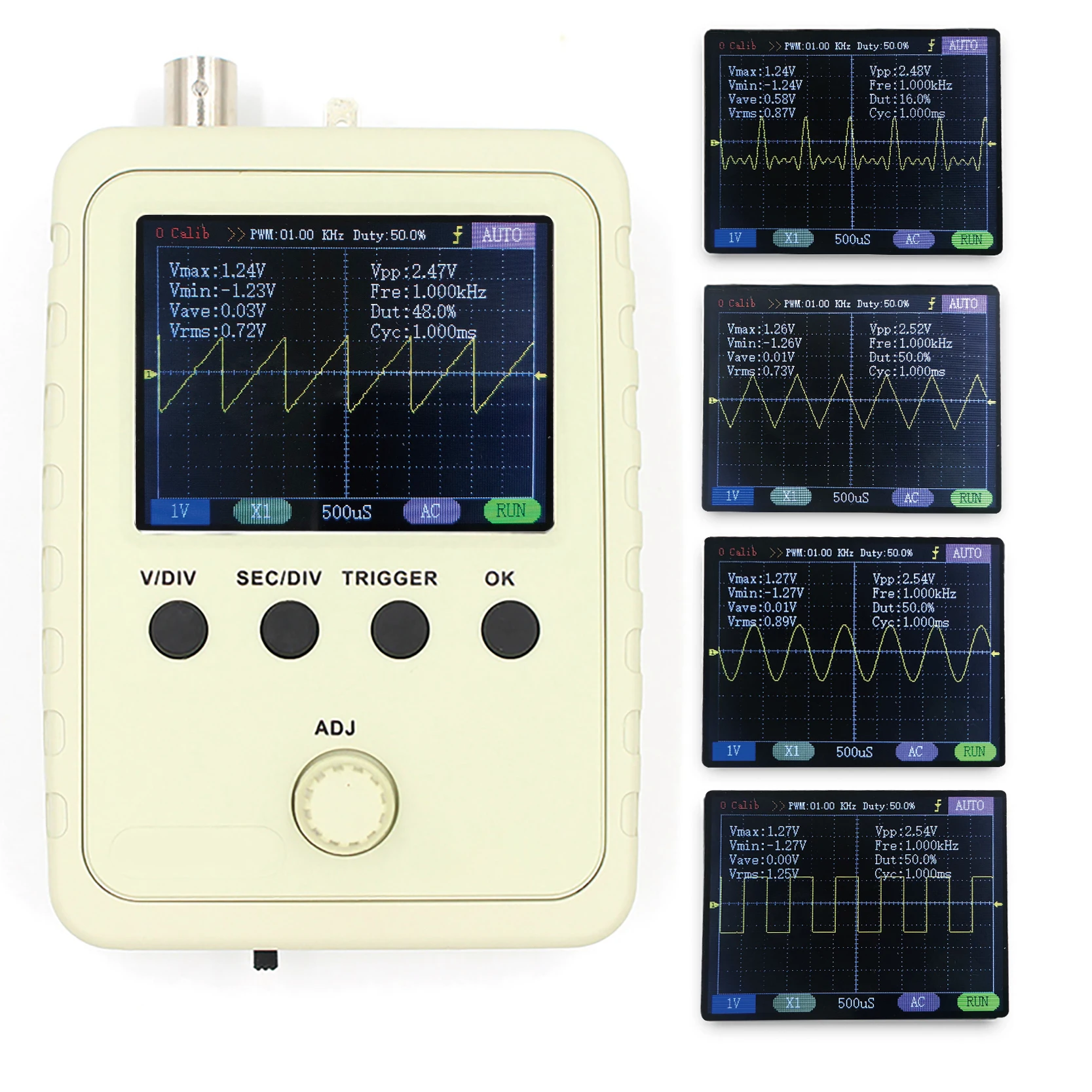 Полностью Собранный Orignal Tech ds0150 15001 К DSO-shell (dso150) DIY цифровой осциллограф комплект с Корпус Дело Box Бесплатная доставка - изображение