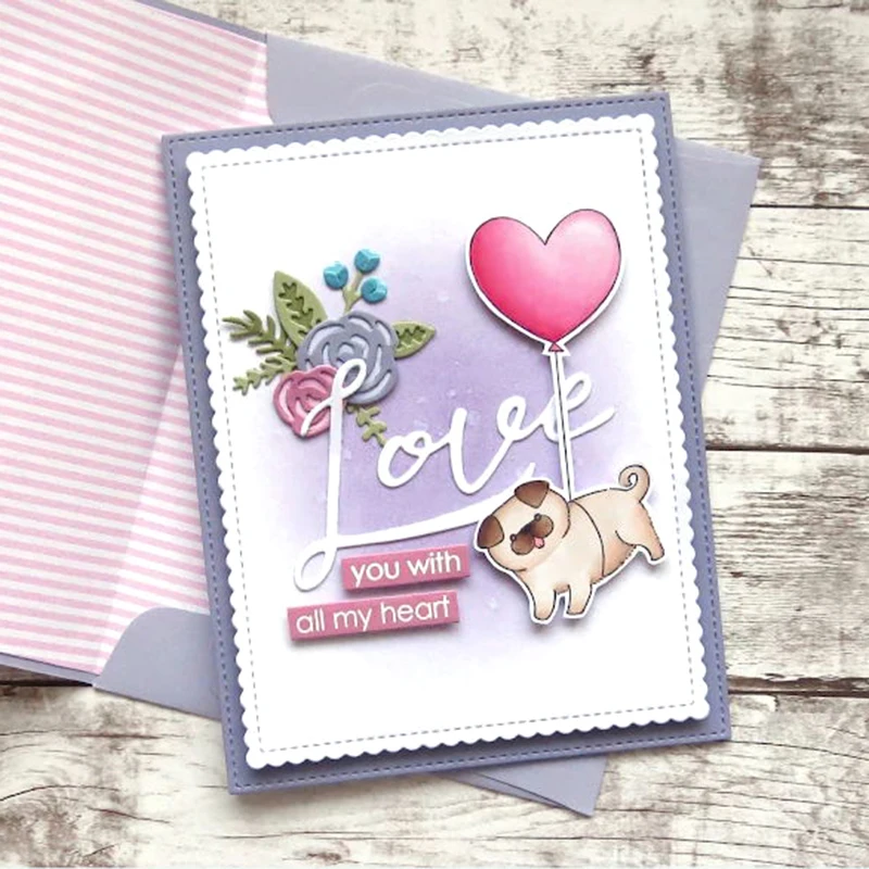 Набор для украшения конвертов металлические пресс формы сделай сам скрапбукинг