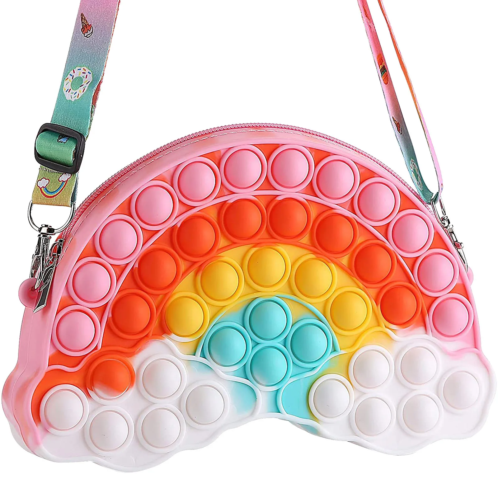 

Fashion Fidget Toys Press Bag Unicorn Bag Rodent Control Wallet Bag Coin Purse Diagonal Bag Silicone Bag For Girls Gift