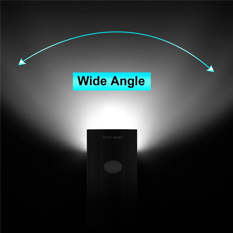 Велосипедный фонарь WEST BIKING 3 в 1 водонепроницаемая фара на шлем зарядка через USB