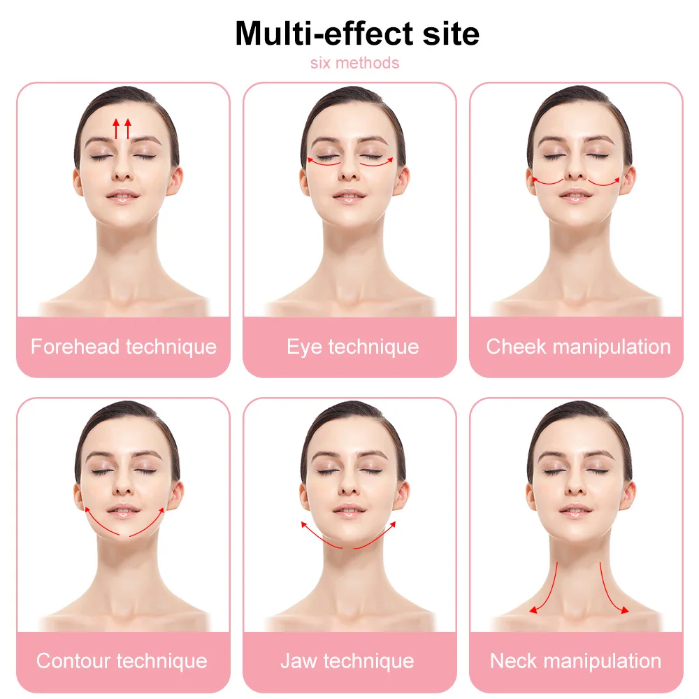 Розовый кварц Нефритовый ролик массажер для лица похудения роликовый камень