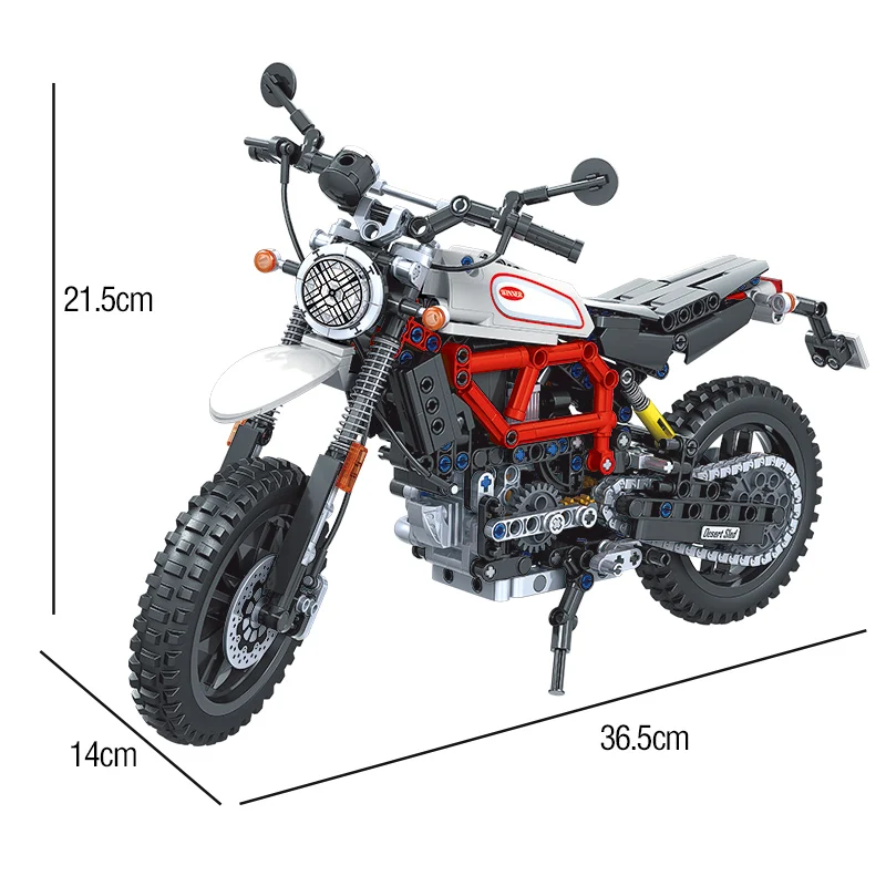 

High-tech Motorcycle car Model building blocks Speed Racing car City Vehicle MOC Motorbike bricks Kits toys for children