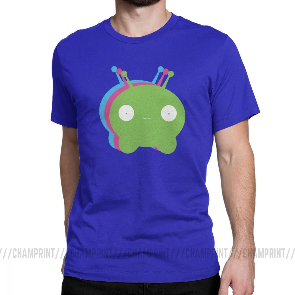 Chookity Dookity Mooncake футболка для мужчин Final Space размера плюс одежда с коротким рукавом Забавные футболки с круглым вырезом хлопковые футболки размера плюс - Цвет: Синий