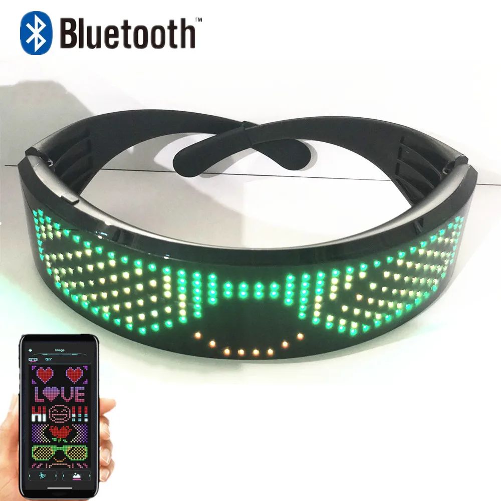 Светодиодные солнечные очки RGB для вечеринки дискотека винный бар диджейские