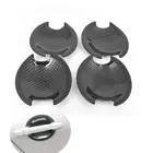 Наклейка на дверную ручку автомобиля, из углеродного волокна, для Mitsubishi Outlander, Lancer ASX 2008-2018