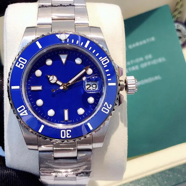

New Mens Watch ETA2813 Automatic Mechanical Real Green Cereamic Bezel Stainless Steel 904L 116610 Luminous Sapphire Watches