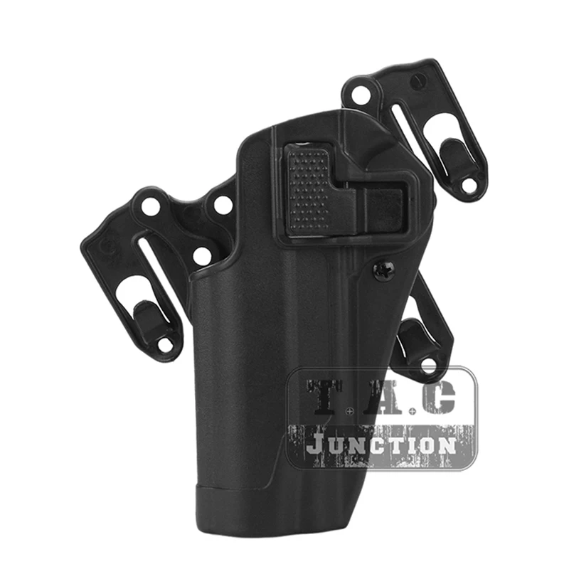 

Tactical CQC Serpa Quick Left Hand Paddle Belt Loop Pistol Gun Holster with MOLLE Platform & Magazine Pouch For Colt 1911 M1911