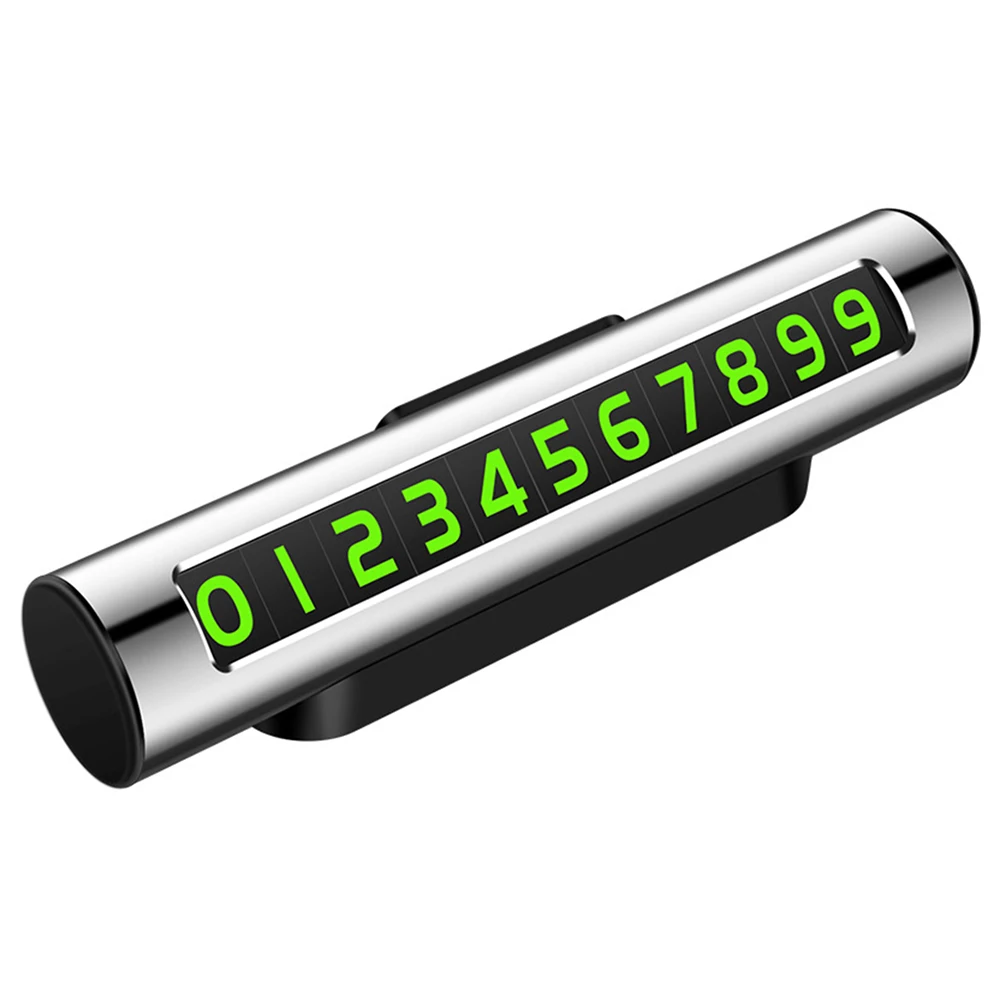 

2021 New Luminous Car Temporary Parking Card Sticker Car Air Freshener Auto Phone Number Card Plate Car Aromatherapy Accessories