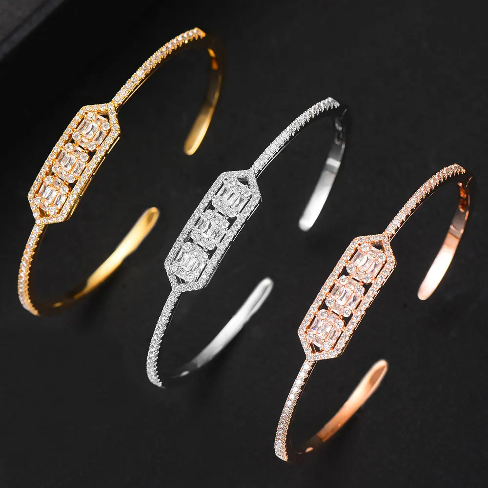 GODKI модный роскошный Штабелируемый браслет манжеты для женщин Свадебный