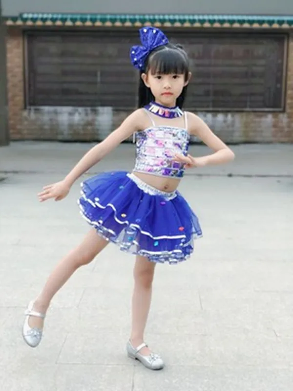 Костюмы для джазовых танцев в стиле хип-хоп детские танцевальные костюмы девочек