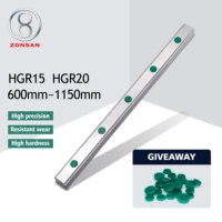 hgr15 hgr20 l 600 1150mm linear guide rail change for hiwin hgr 20 hgh20ca bearings slide block carriage cnc router 3d printer