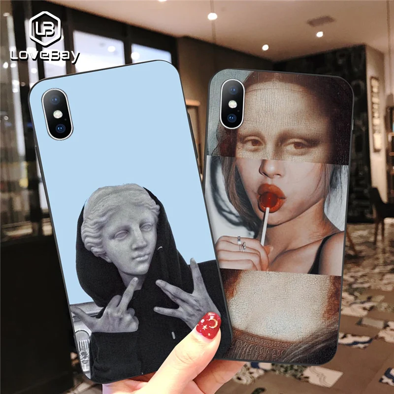 Мягкие телефонные чехлы Lovebay для iPhone 11 Pro Max 6 6S 7 8 Plus X XR XS 5 5S SE из ТПУ с абстрактной