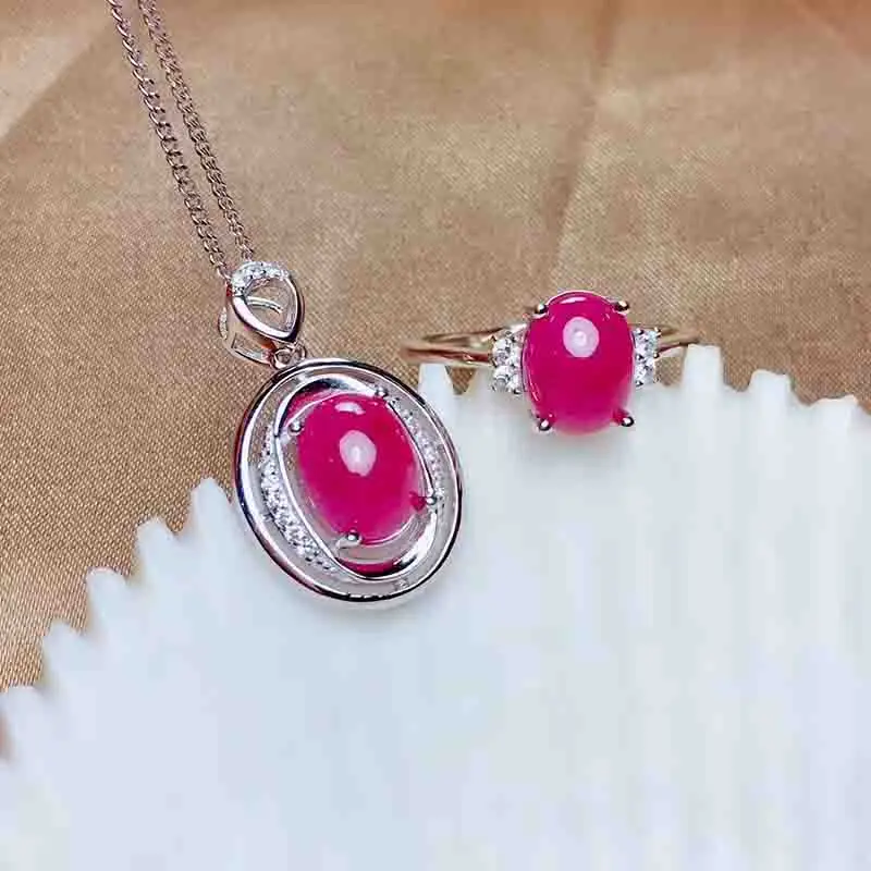 Ювелирные Изделия Из Натурального Розового рубина аксессуары и кольцо ювелирные