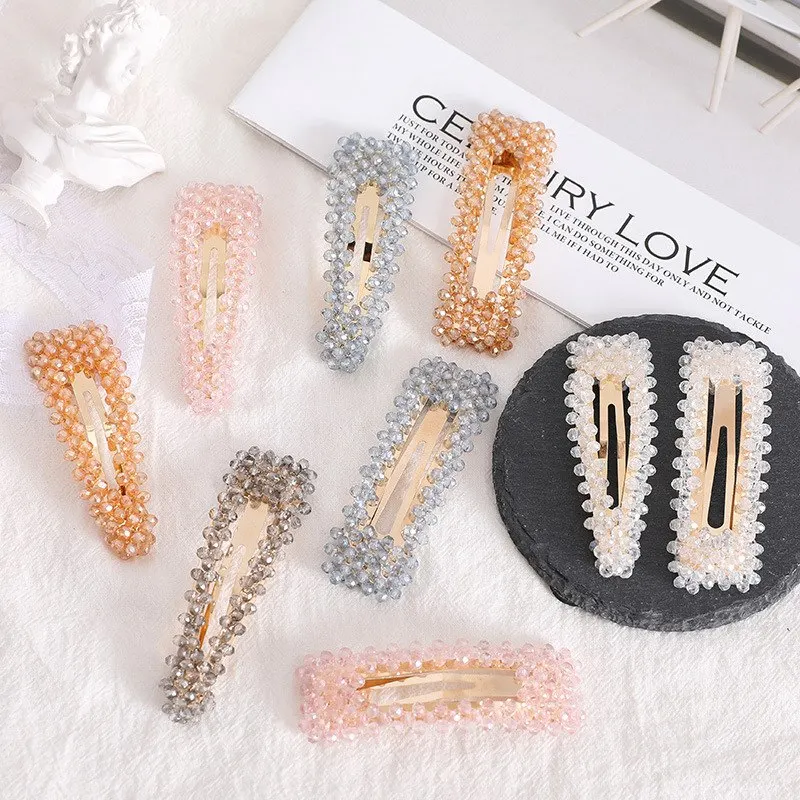 Jóias de Cabelo Coreano Cristal Hairpins Feminino Moda Ouro Grampos Casamento Nupcial Tiara Acessórios 20 Pçs