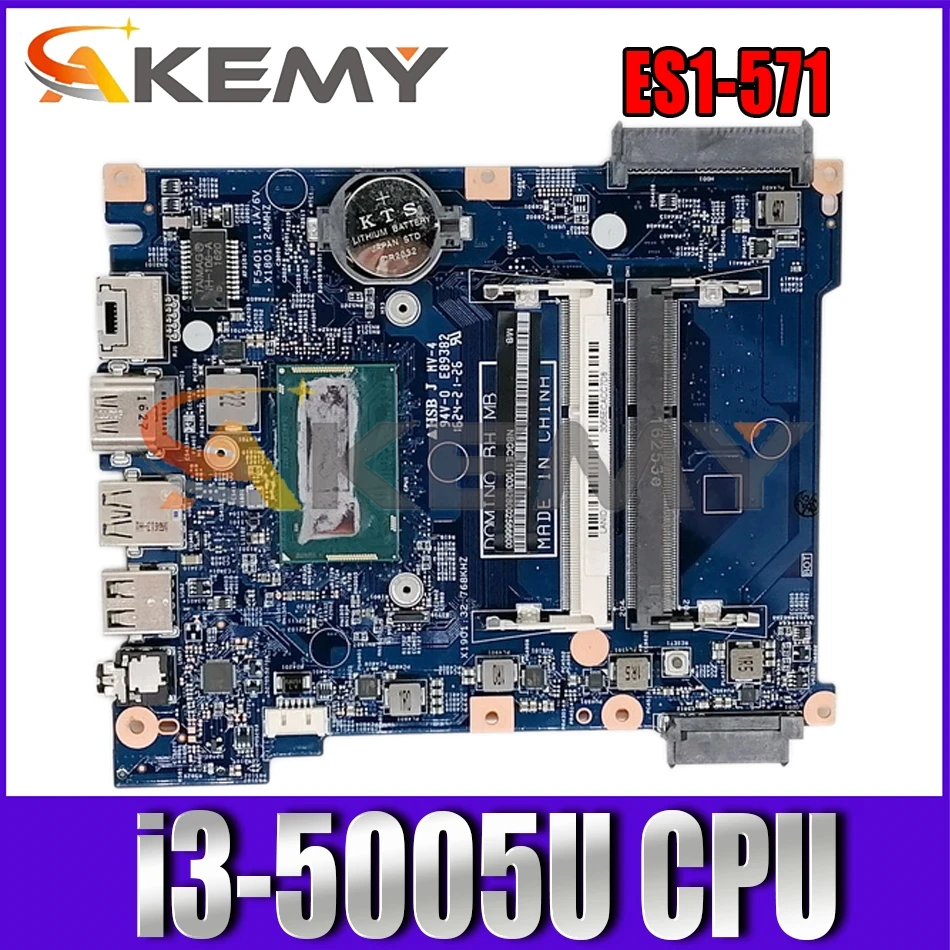 

For ACER Aspire ES1-571 i3-5005U Notebook Mainboard 15300-1 SR27G DDR3 Laptop Motherboard