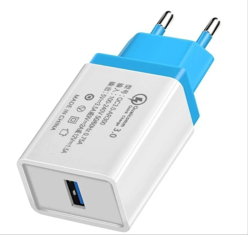 USB быстрое зарядное устройство 5 В 3.5A EU QC 3,0 USB настенное зарядное устройство адаптер Быстрая зарядка 3,0 зарядное устройство для телефона s для iphone XS Xiaomi samsung huawei