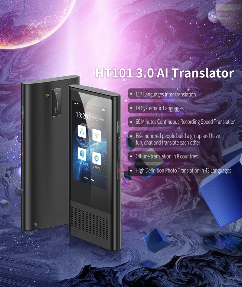 

New high grade 4G LTE hotpot voice language translator talking photo text translation offline