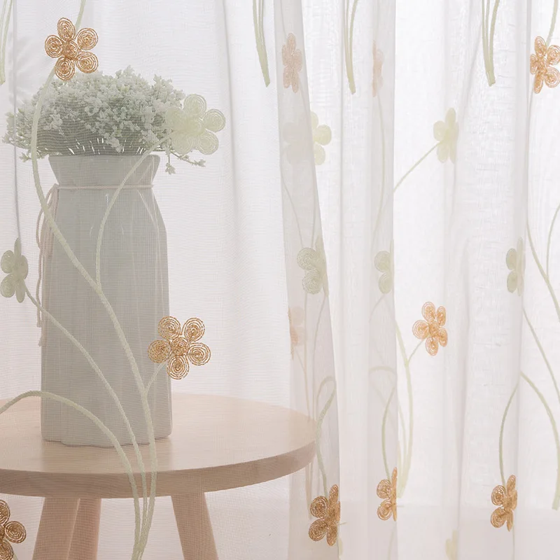 Минималистичная белая марля в скандинавском стиле с вышивкой | Дом и сад