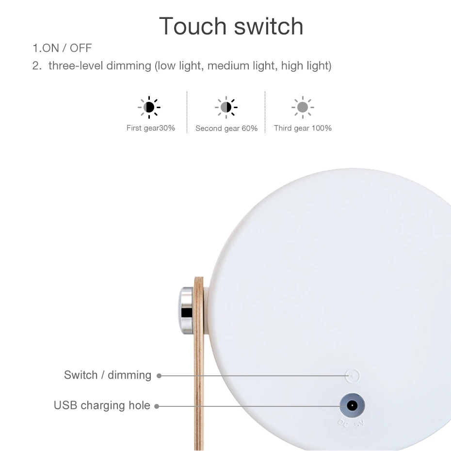 Выдвижной прикроватный светильник для спальни лампа чтения складная