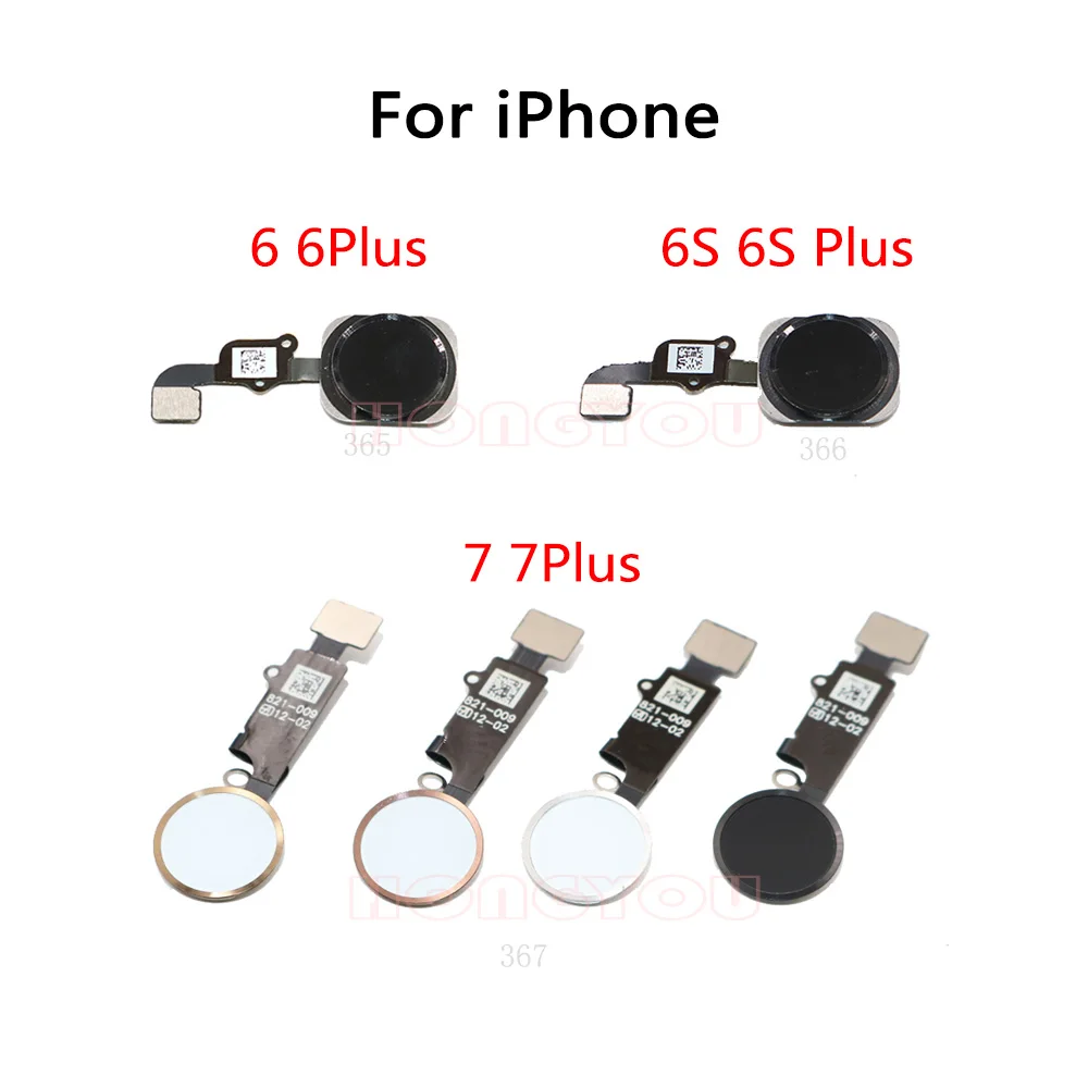 Кнопка Home с гибким кабелем без отпечатков пальцев для iPhone 6 6S Plus 7 4 дюйма 5 |