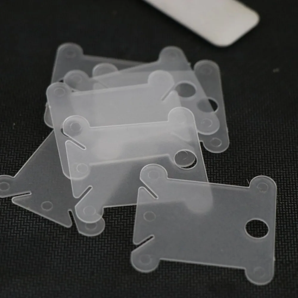 

20/50/100 pcs Plastic Cross Stitch Sewing Tool Winding Board Wire Clamp Holder Storage Wire Coil Embroidery Coil Spool Craft Kit