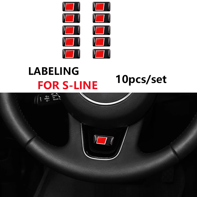 50 шт. Автомобильная наклейка для внутреннего интерьера автомобиля 3D эпоксидная