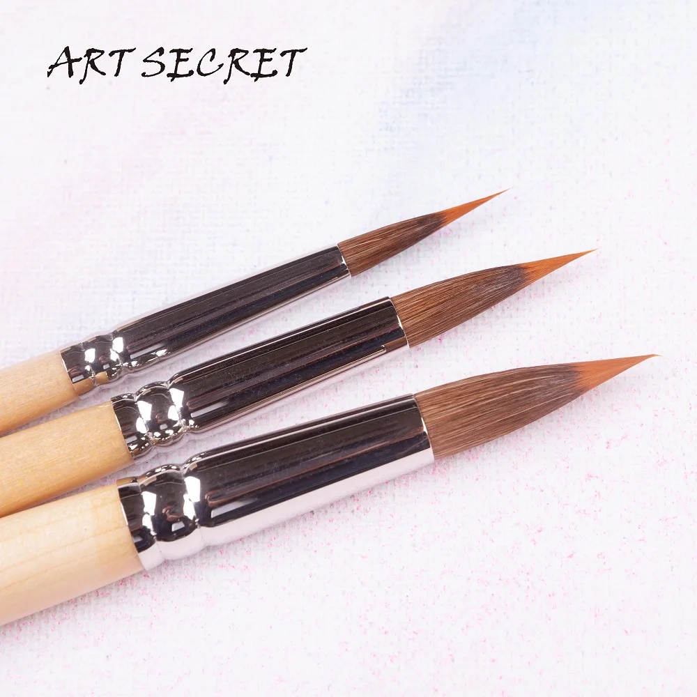 Краска для акварели ArtSecret искусственная кисть с острым кончиком № 2108 акриловый