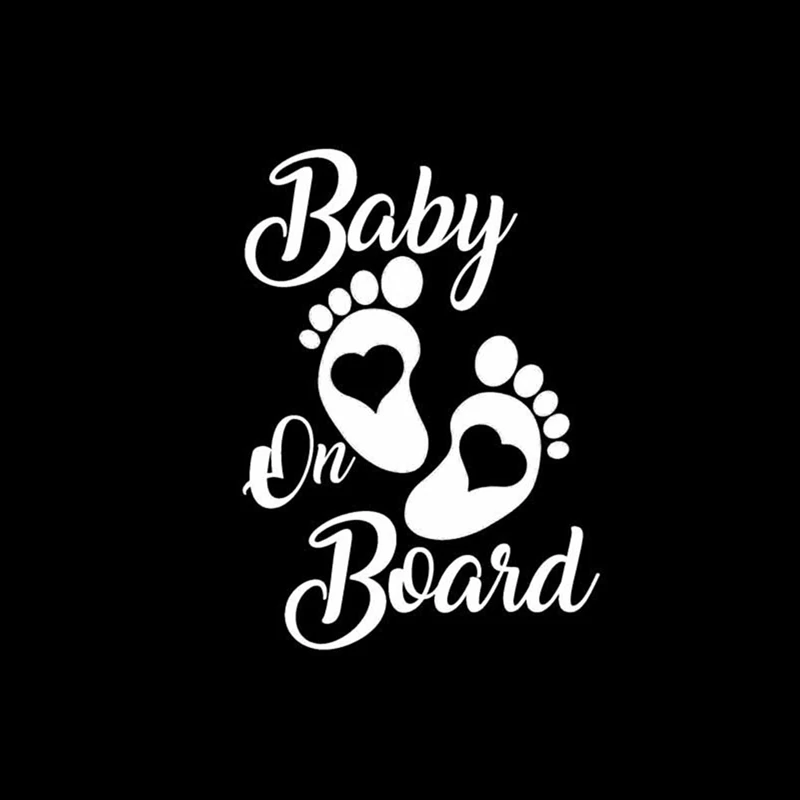 12 2*17 5 см Автомобильная наклейка виниловая Милая Детская Наклейка на борту черная