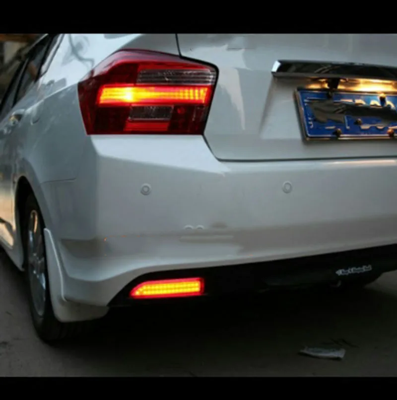 

Fit For HONDA CR-V CRV 2007 2008 2009 Rear Bumper LED Reflector Brake Fog Light Lamp 2PCS