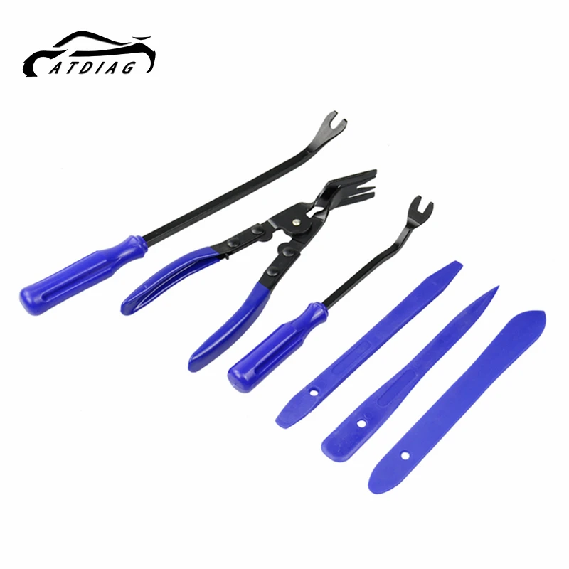 

Newest Universal 6pcs/set Automobile Stereo Interior Cleaner Door Panel Trim Dashboard Removal Opening Pry Plier Tool Car Repair