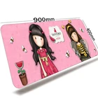 Коврик для мышки розового цвета для компьютера, ноутбука, игровой коврик для мыши с клавиатурой, игровые аксессуары, коврик для мыши