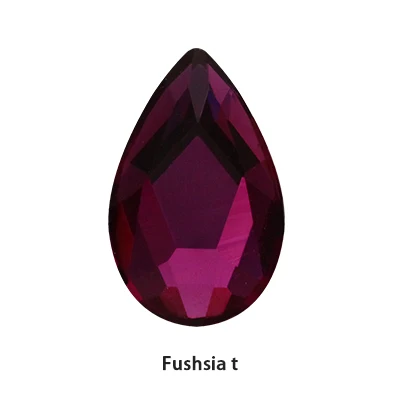 Fushsia 36 шт цветные Стразы для ногтей с плоской задней поверхностью, украшения для ногтей, Хрустальные стеклянные камни для маникюра, 3D блестящие стразы, драгоценные камни, сделай сам, плач - Цвет: Fushsia