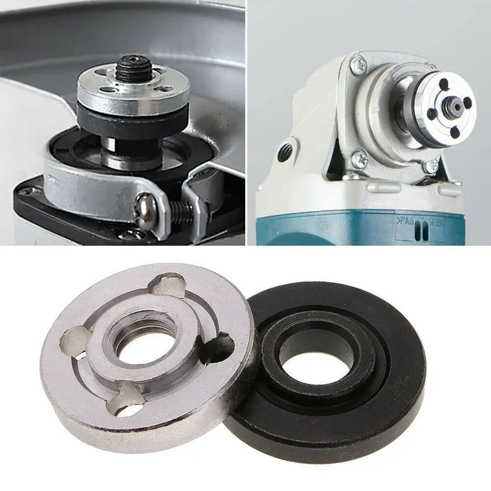 

2pcs Lock Nuts Flange for Makita 9523 Nut Inner Outer Kit Angle Grinder Tool Accessories 2 Specifications Toothless Toothed