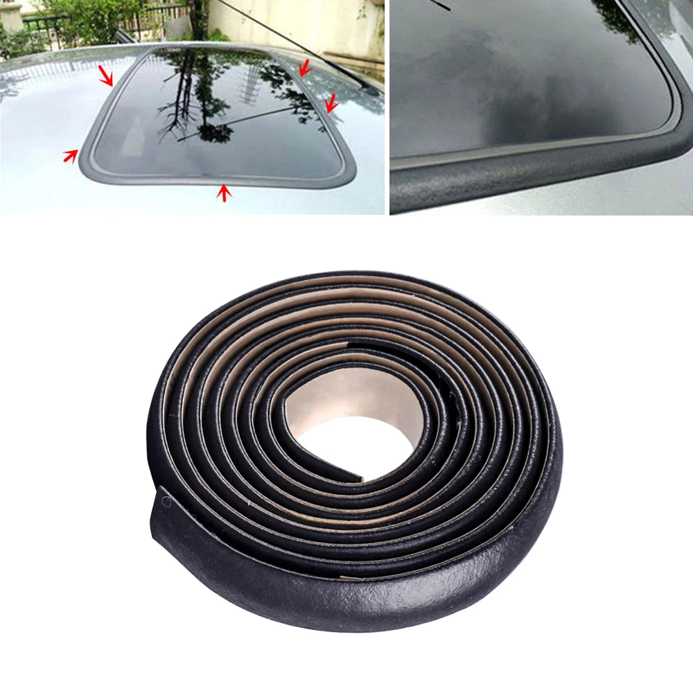 

1Pc 3M Rubber Seal Strip For Auto Car Vehicle Truck Sunroof Quarter Window Glass Moulding Strip Exterior Accessories Universal