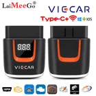 Viecar ELM327 V2.2 OBD2 считыватель кодов Bluetooth 4.0 WIFI USB Type-c для AndroidIOS сканер ELM 327 OBD 2 Автомобильный диагностический автоинструмент