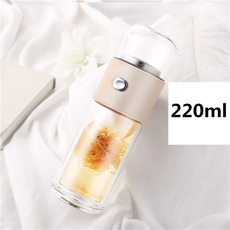 Стеклянная бутылка для воды с двойными стенками 220 мл|Бутылки воды| |