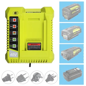 op401 lithium ion battery charger for ryobi 40v li ion battery op4050a op4015 op4026 op4030 op4040 op4050 op400a op403a zrop401 free global shipping