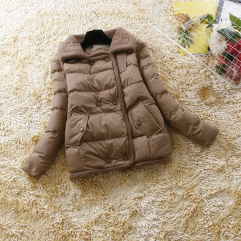 Зимняя женская куртка 2020 парка пуховое хлопковое пальто пуховая Корейская