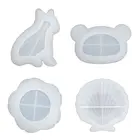 Симпатичное блюдо форма из смолы, рисунок бульдога, медведя, Цветочная тарелка, силиконовая форма, J0PC