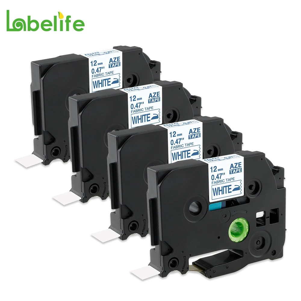 Labelife 4 шт. TZe FA3 12 мм многоцветная тканевая железная лента для Brother P touch FA231 FA3R