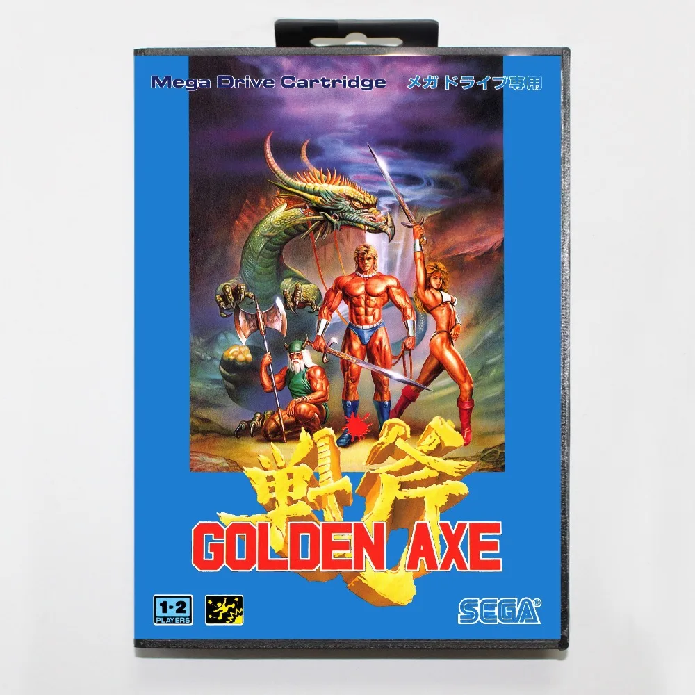 16-битный игровой картридж Sega MD с розничной коробкой игровая карта Golden Axe для Megadrive