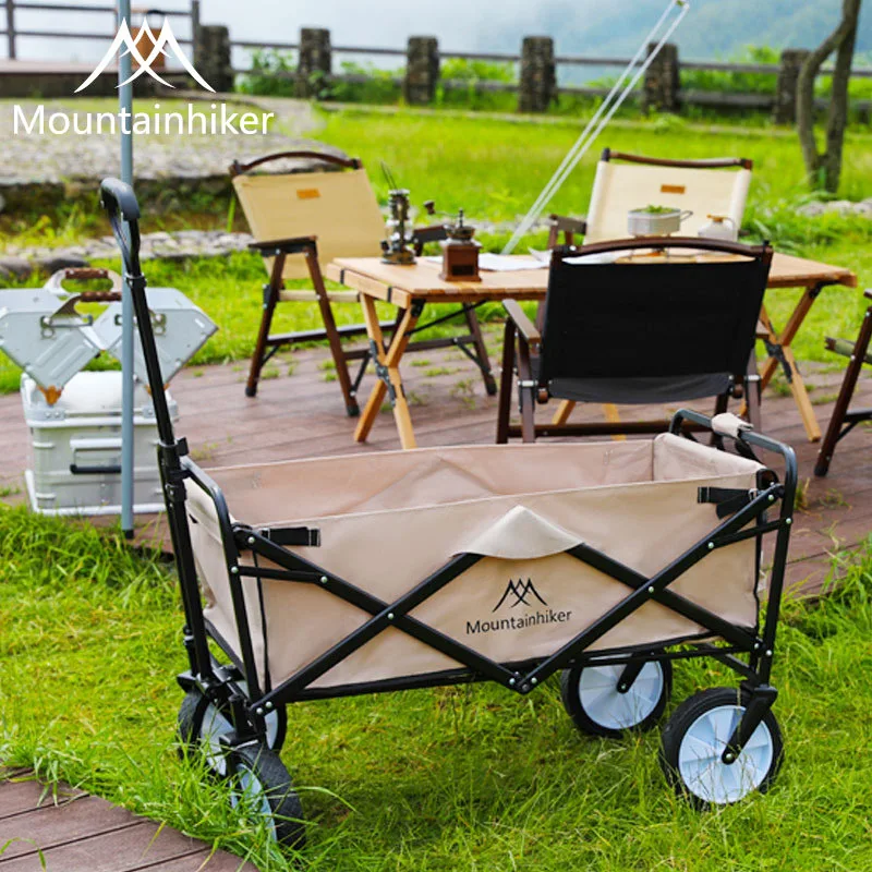 Портативная Складная Тележка для кемпинга на открытом воздухе регулируемая