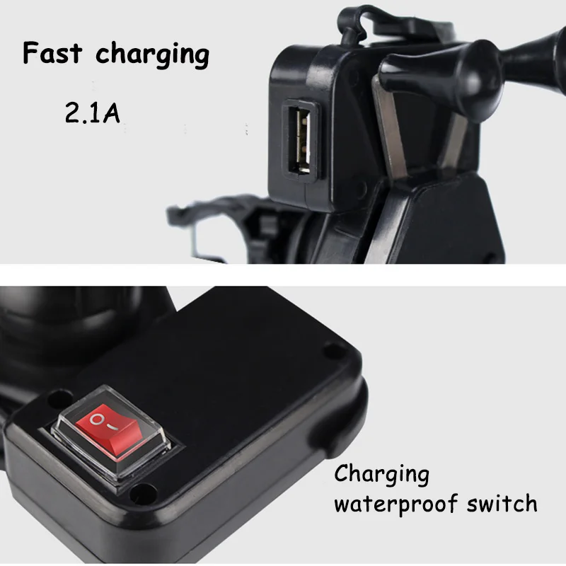 Держатель для телефона ACCNIC с поворотом на 360 градусов водонепроницаемый USB