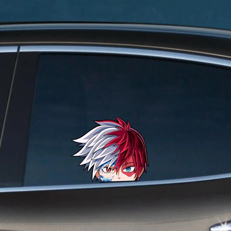 Три Ratels FC42 3D шото Тодороки выглядывал аниме машины Стикеры винил ПВХ наклейка для