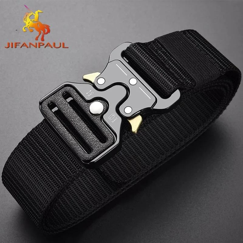 Unisex outdoor sports tactical multifunctional high quality canvas belt for men female luxury male Jeans army designer Trouser